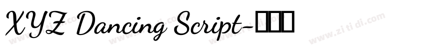 XYZ Dancing Script字体转换 XYZ Dancing Script字体转换